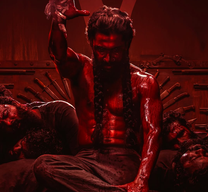 Nani in a red-lit scene from The Paradise
