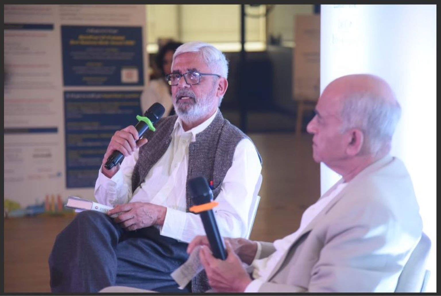 A conversation between speakers from the supplied festival archive