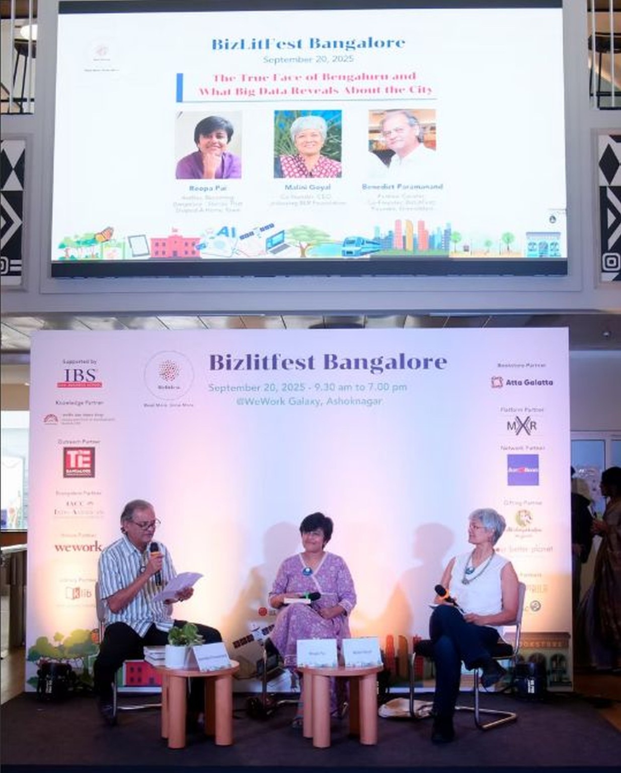 A panel at the September 2025 edition of BizLitFest Bangalore