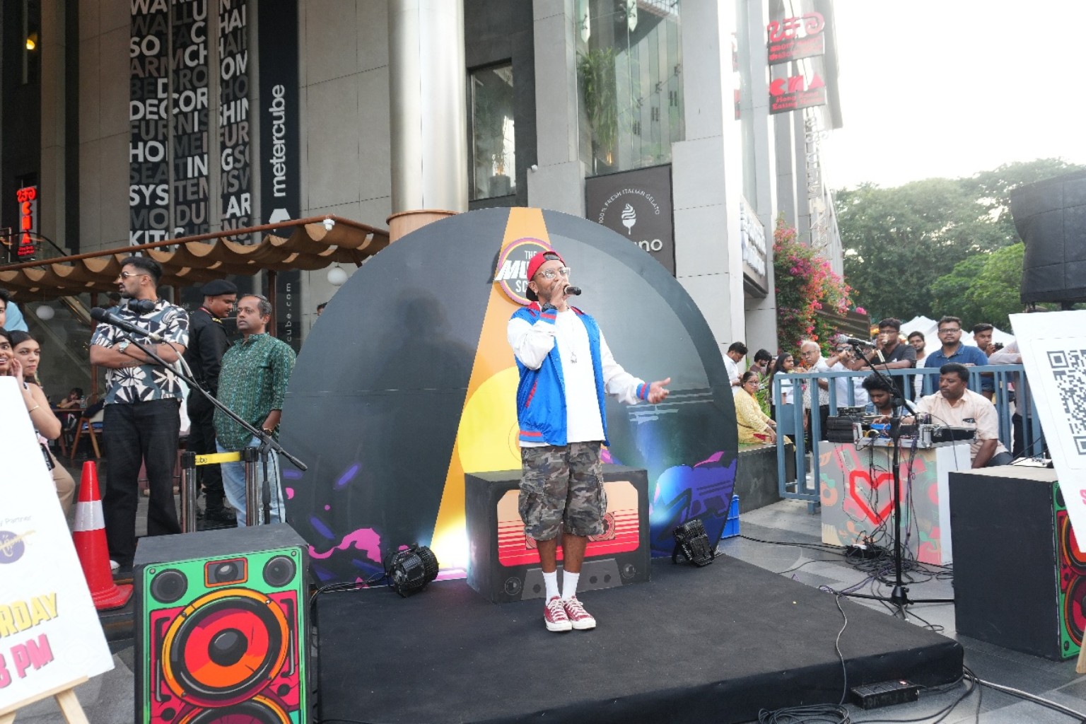 A live performance at an earlier Music Scene session