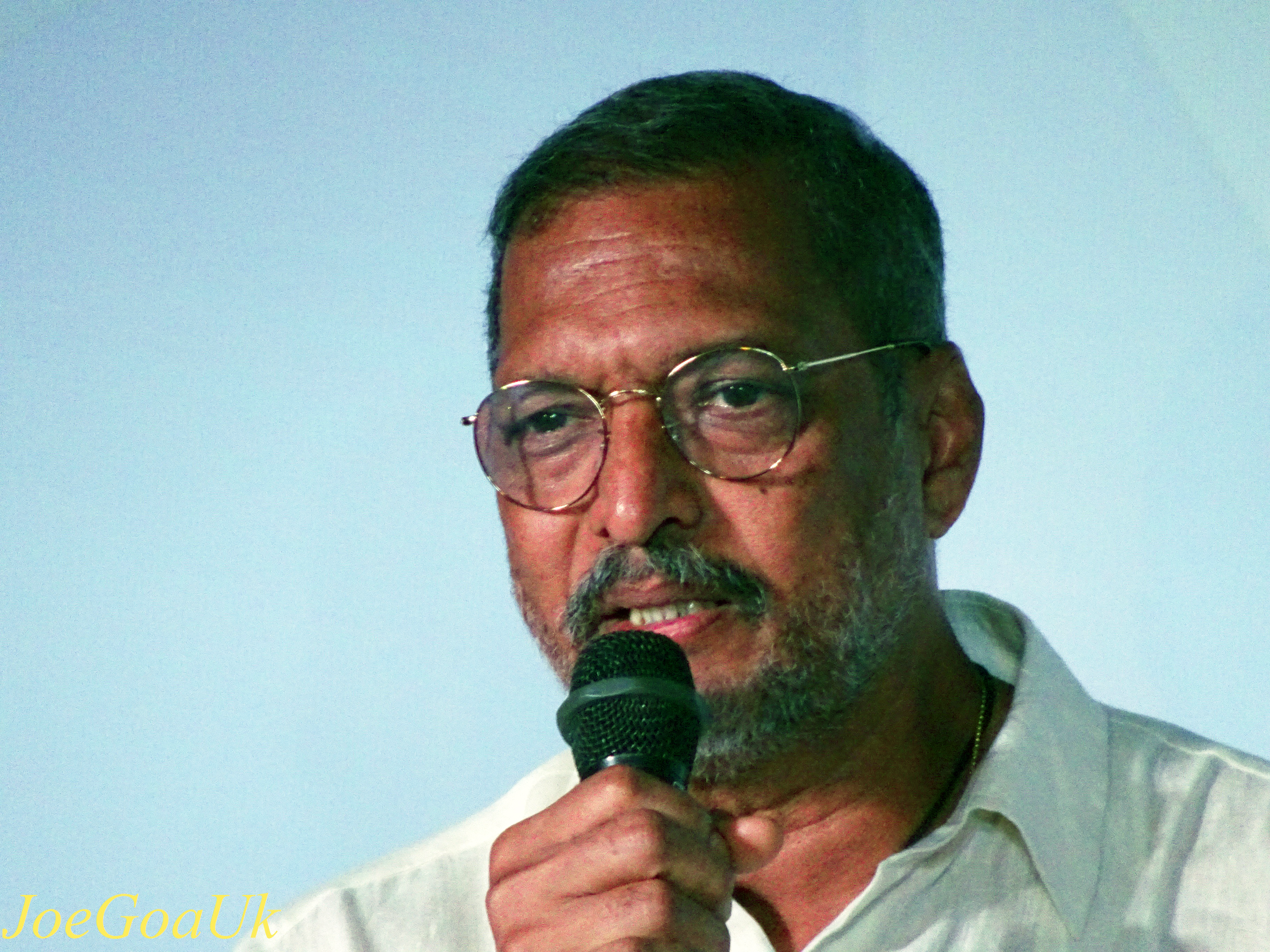 Nana Patekar speaking at IFFI Goa in 2017